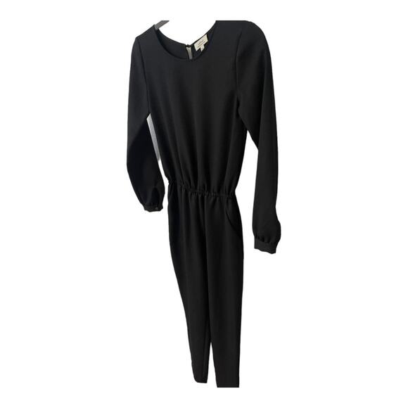 Aritzia Wilfred Dessin Long Sleeve Jumpsuit Tapered Leg Black Womens Size XXS - Picture 8 of 14